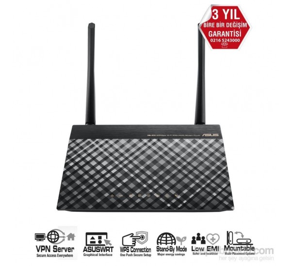 Asus DSL-N16-VPN-ADSL-VDSL-FiBER-Modem Router