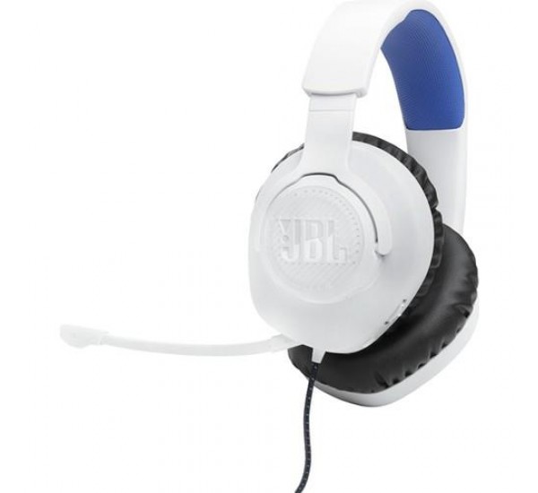 Jbl Quantum 100 Play Station,gaming Kulaklık, Beyaz/Mavi