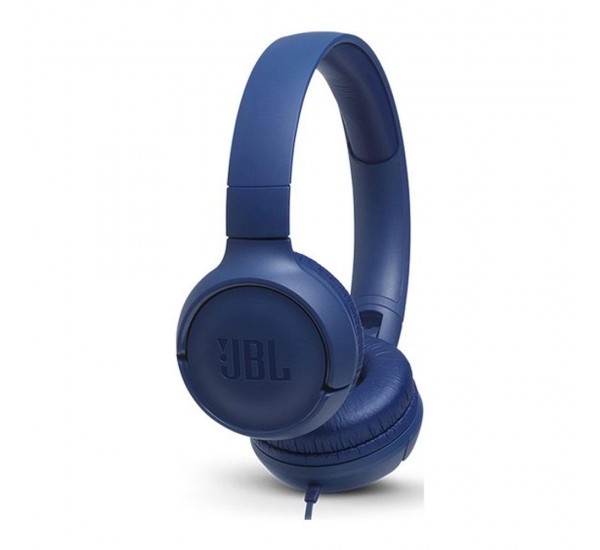 JBL T500 Mikrofonlu Kablolu Kulaküstü Kulaklık MAVİ