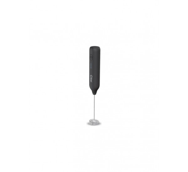 Kiwi KCW-1223 Pratik USB Şarjlı Süt ve Kahve Köpürtücü Hız Ayarlı Siyah