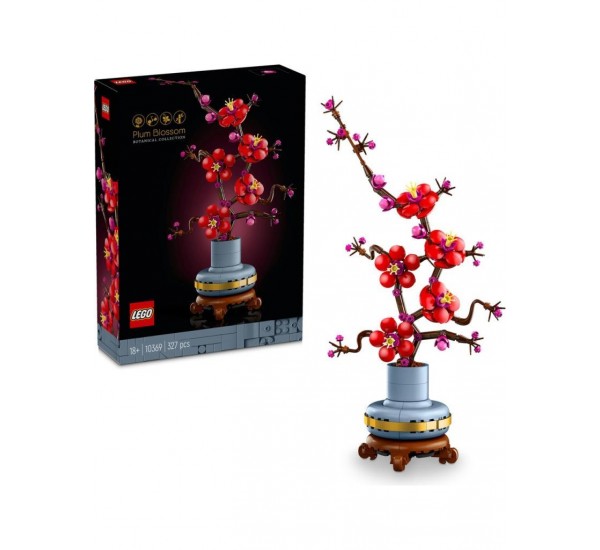 Lego Botanicals Erik Çiçeği 10369 - Yetişkinler için Dekoratif Çiçek Model Yapım Seti (327 Parça)