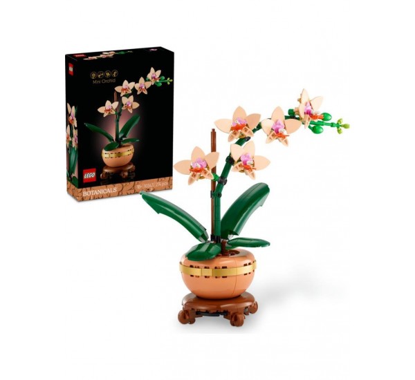 Lego Botanicals Mini Orkide 10343 - Yetişkinler için Dekoratif Çiçek Yapım Seti (274 Parça)