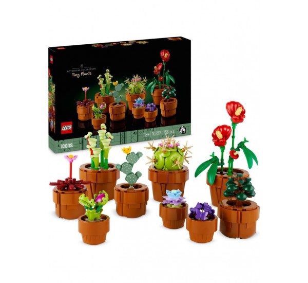 Lego Botanicals Minik Bitkiler 10329 - Yetişkinler için Dekoratif, Sergilenebilir Yaratıcı Çiçek Model Yapım Seti (758 Parça)