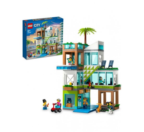 Lego City Apartman Binası 60365 - 6 Yaş ve Üzeri Çocuklar İçin Birleştirilebilir Oda Modülleri İçeren Yaratıcı Oyuncak Yapım Seti (688 Parça)