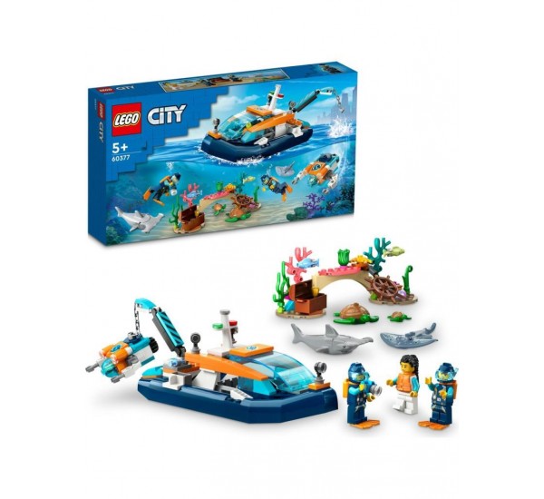 Lego City Kâşif Dalış Kapsülü 60377 - 5 Yaş ve Üzeri Okyanus Temalı Oyunlar Seven Çocuklar İçin Yaratıcı Oyuncak Yapım Seti