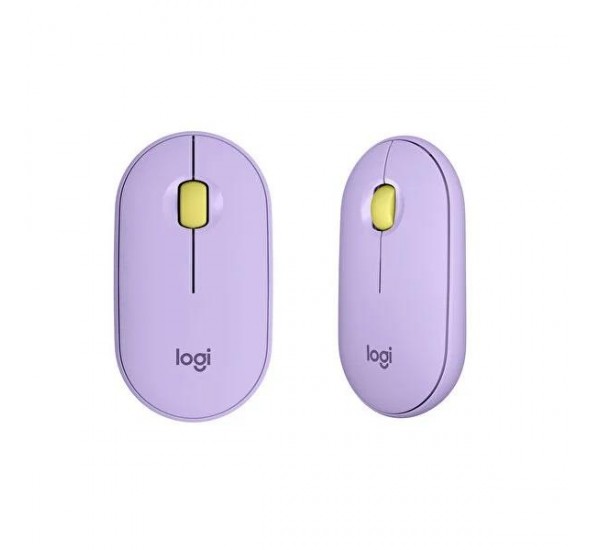 Logitech M350 Pebble Kablosuz Mouse - Lila