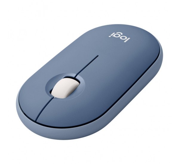 Logitech M350 Pebble Mac Için Sessiz Kablosuz Kompakt Mouse - Uzay Mavisi