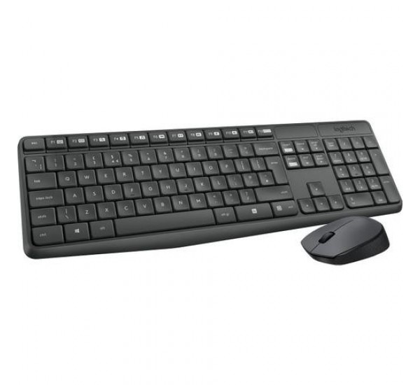 Logitech MK235 USB Kablosuz Türkçe Klavye Mouse Seti - Siyah