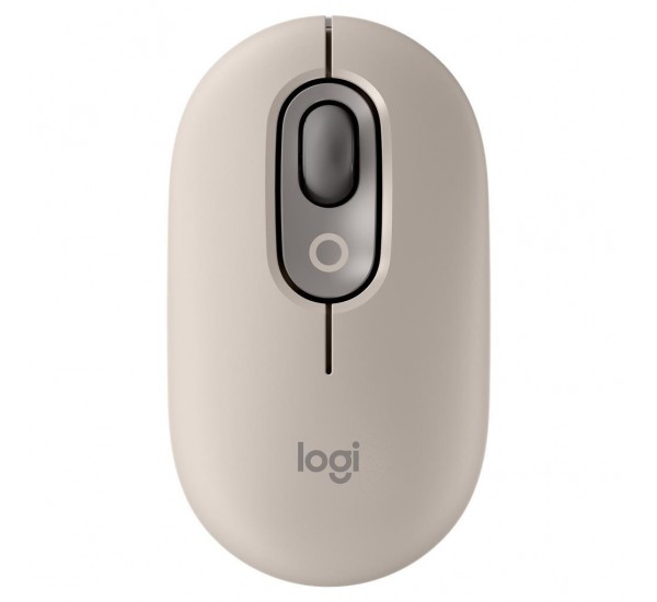Logitech Pop Mouse Mist Emoji Tuşlu Sessiz Kablosuz Mouse - Bej