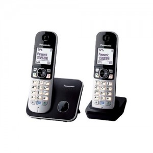 Panasonic Dect Telefon KX-TG6812 Duo Siyah - Gri