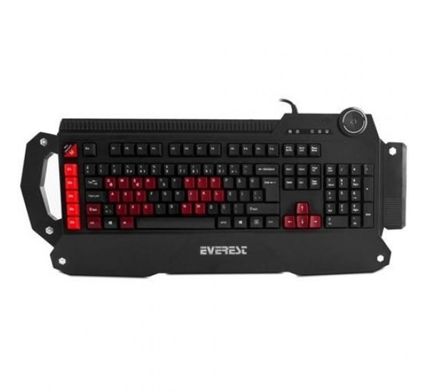 Rampage Everest DLK-5115 Siyah USB Makrolu Gaming Q Multimedia Oyuncu Klavye